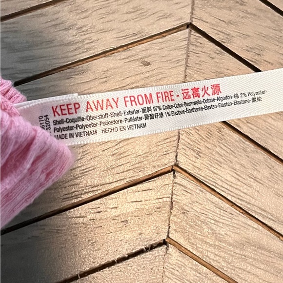 Free People Beach Twyla Ruffle Slubbed Cotton Pink Shorts with Micro Ruffle - Picture 9 of 9